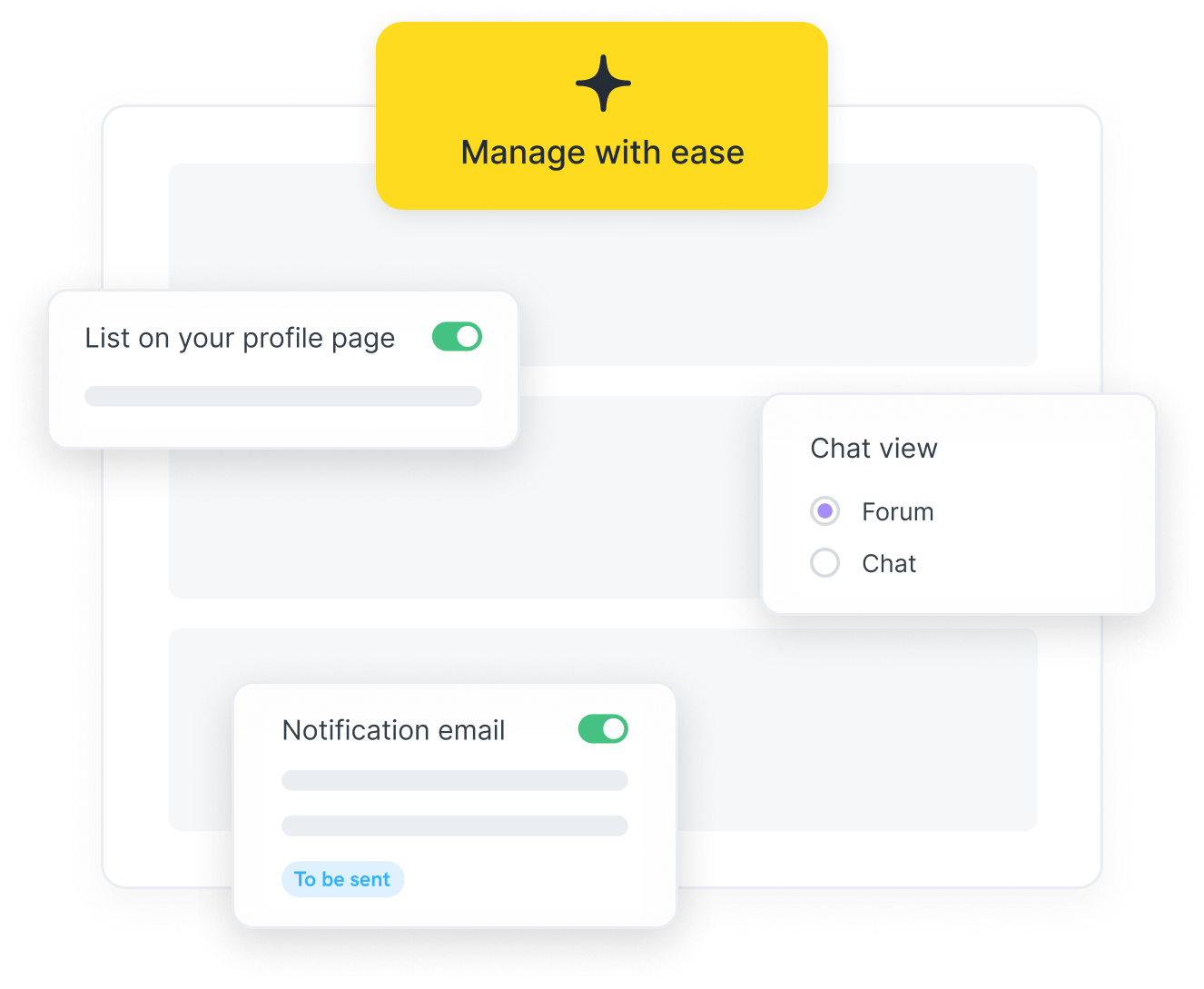 Control participation, visibility, and sharing